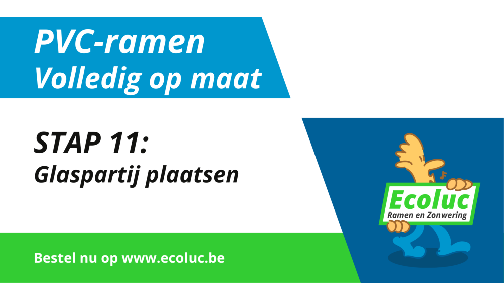 Stap 11: Leer in 2 minuten hoe je zelf de glaspartij in het kader kan plaatsen